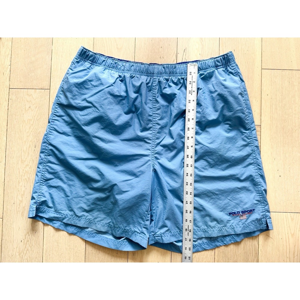 Ralph Lauren Polo Sport Blue Elastic Waist Swim/trunk Shorts Size L